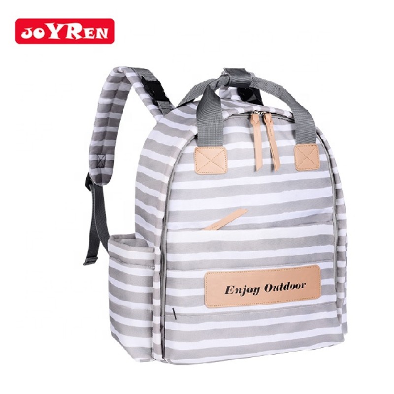 Mommy Diaper Bag - Oxford Striped Backpack