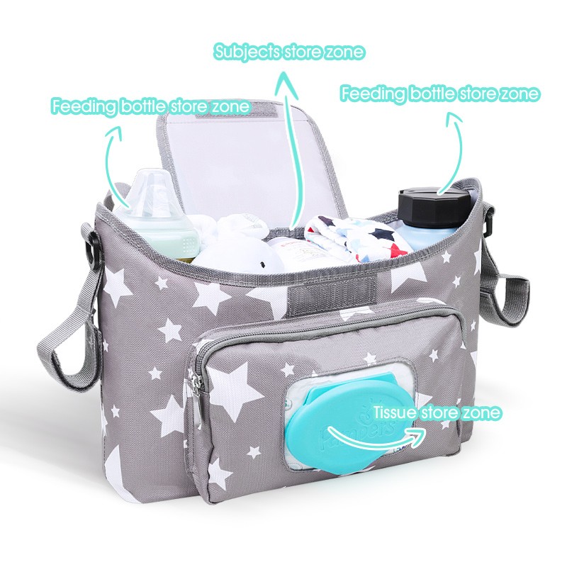 Stroller Diaper Bag - Multifunctional Organizer