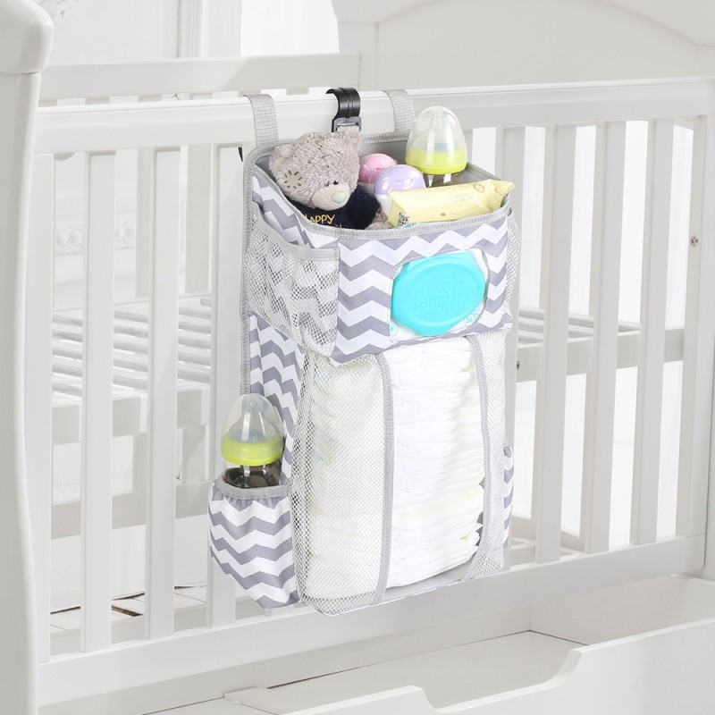 Baby Storage Caddy - Striped Oxford Cloth