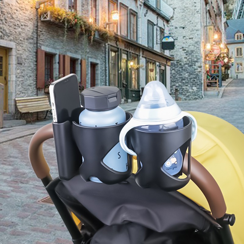 Stroller Cup Holder - Universal Double Drink Holder