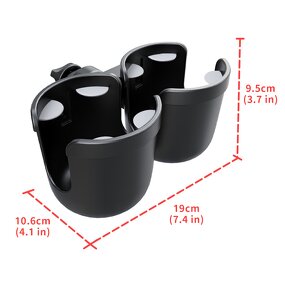 Dual Cup Holder - 360 Rotating for Baby