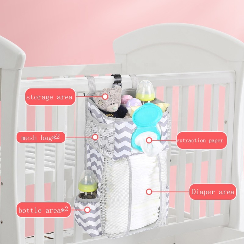Baby Hanging Bag - Fabric Storage Organizer