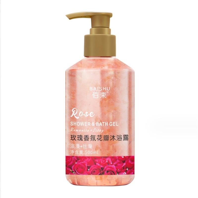 Rose Fragrance Cherry Blossom Petal Shower Gel Gently Moisturizes and Soothes Skin Lasting Fragrance Oil Control Deep Cleansing