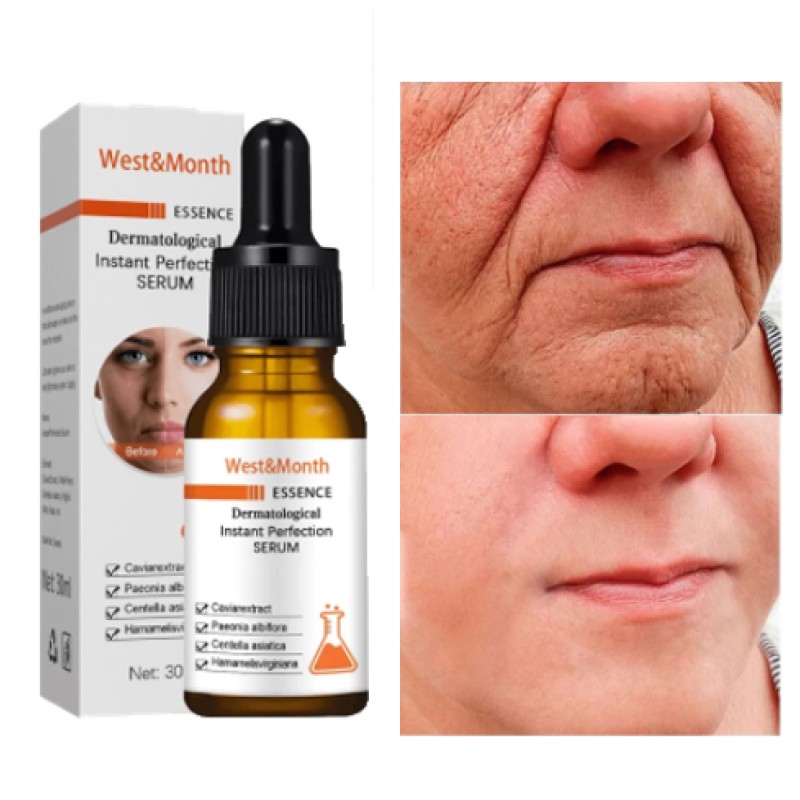 Instant Anti-Aging Face Serum Wrinkle Remover Firm Lift Fade Fine Lines Moisturizing Essence for Whitening Brightening Skin Seed