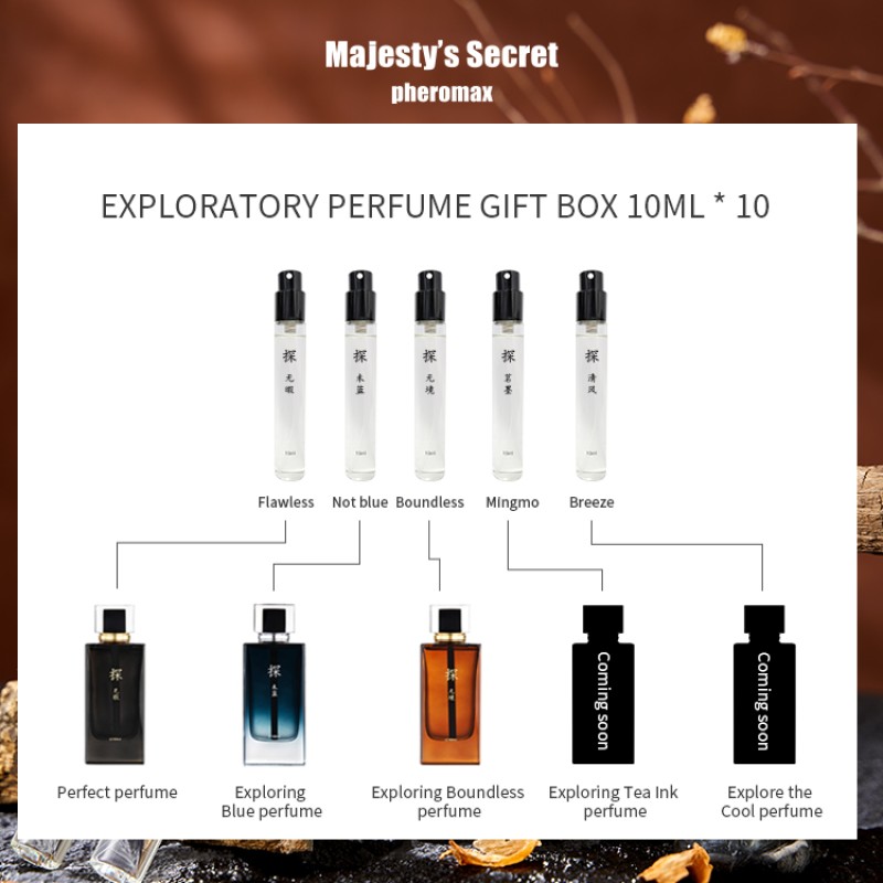 Wholesale Hot Sale 10 ml 10 Bottles Total 100 ml 10 Flavors Woody Floral Fruity Feminine Perfume Fruity Perfume Feminine Gifts