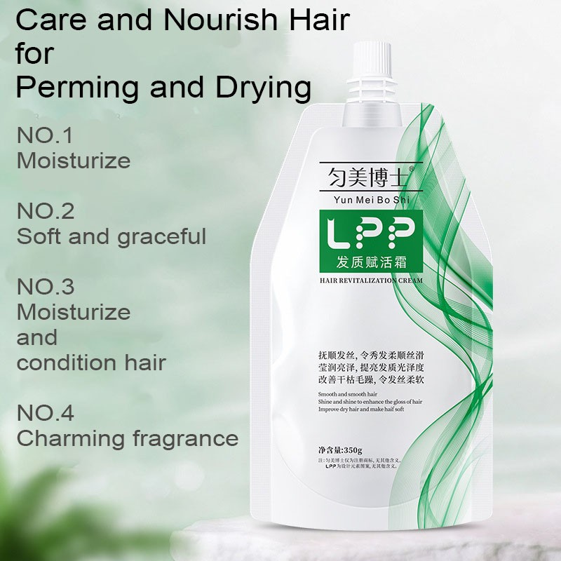 LPP Soft Hair Active Cream Natural Roll-On Dry Repair Hair Care Hyaluronic Acid Moisturizing Leave-In Feature Smooth Hair Care