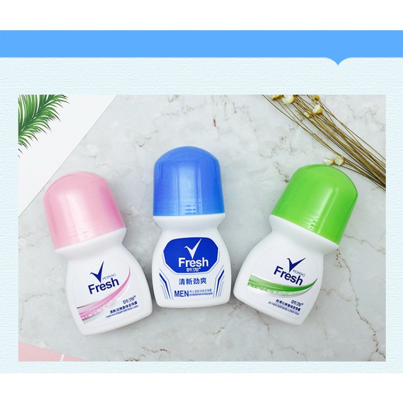 Pleasant Fragrance Roll-On Lotion with Anti-Perspirant Properties Enriched with Fruit Mineral Ingredients for Whitening Skincare