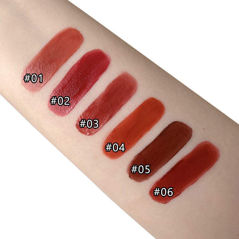 Wholesale Hot Ice Cubic Velvet Lip Glaze Matte Lipstick 6 Colors Non-sticky Cup Lipstick Factory Direct Sales