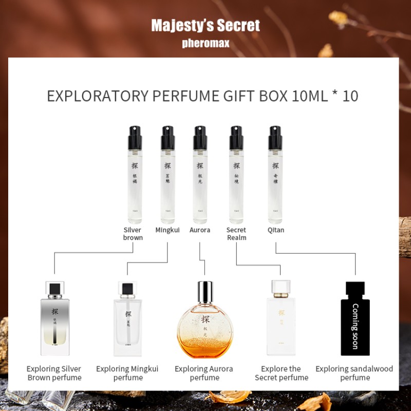 Wholesale Hot Sale 10 ml 10 Bottles Total 100 ml 10 Flavors Woody Floral Fruity Feminine Perfume Fruity Perfume Feminine Gifts