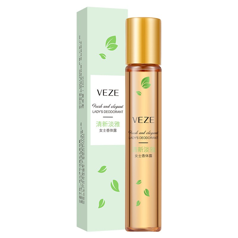 WholesalersVEZE Ladies Body Lotion Fragrance Elegant Fragrance Small Portable Roll-on Perfume Liquid Perfume 2 Optional