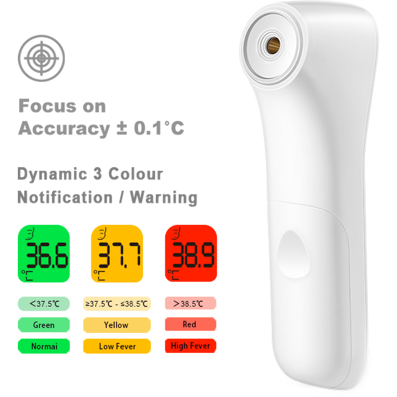 Infrared Thermometer - Color Indicator Silent