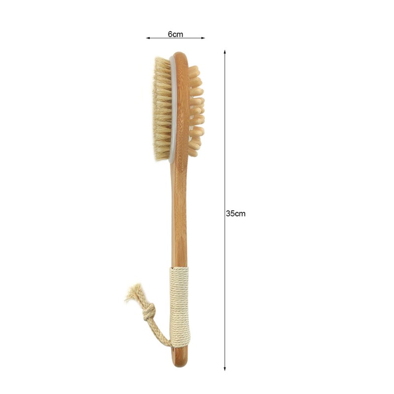 Body Brush Manufacturer - Eco-friendly Wooden Custom Long Handle Back Massager Exfoliating