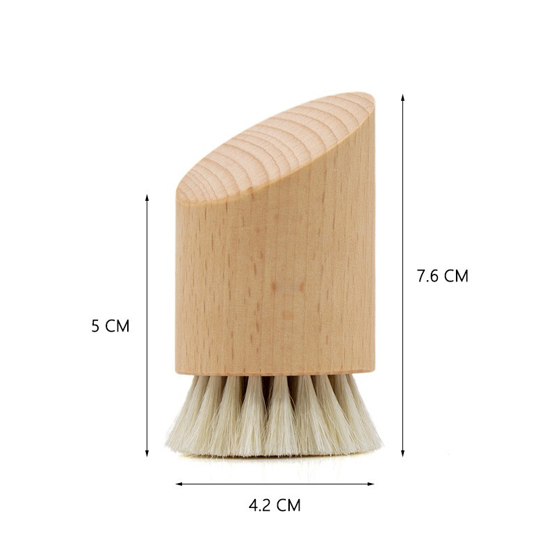Dry Body Brush Set Manufacturer - Face Brush Boar Bristles Wood for Bath Shower
