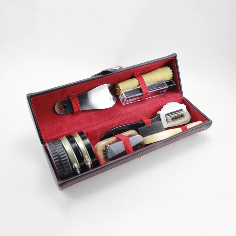 Round Shoe Kit - Genuine Leather Polish