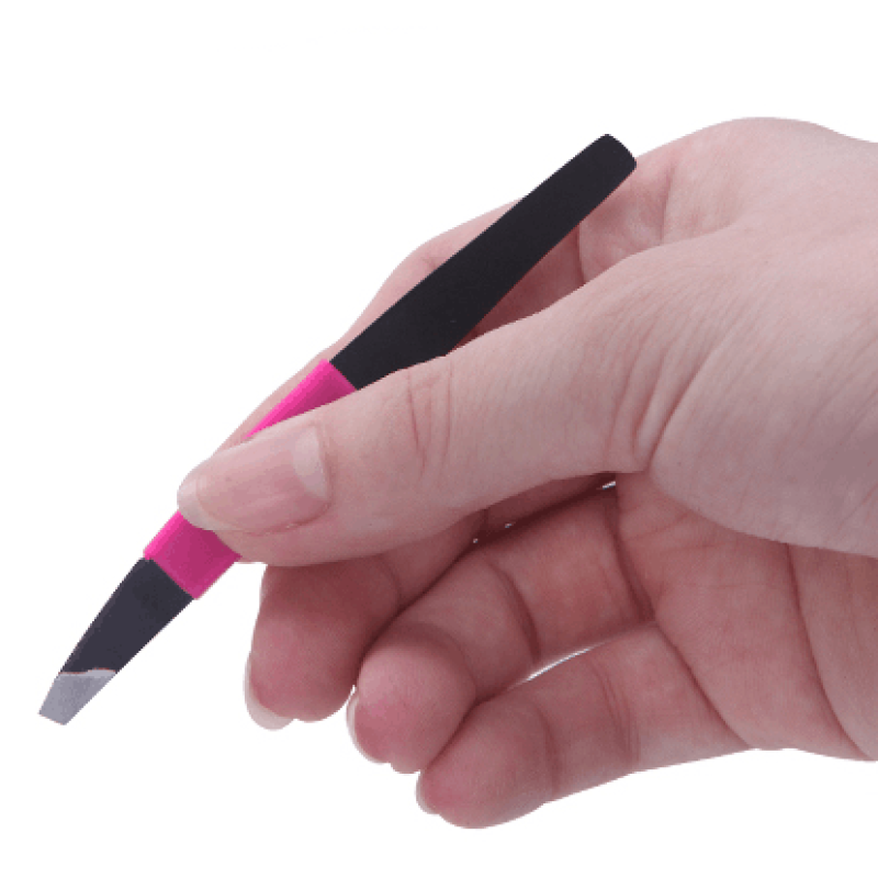 Anti-slip Tweezers - Rubber Grip Cosmetic Scissor