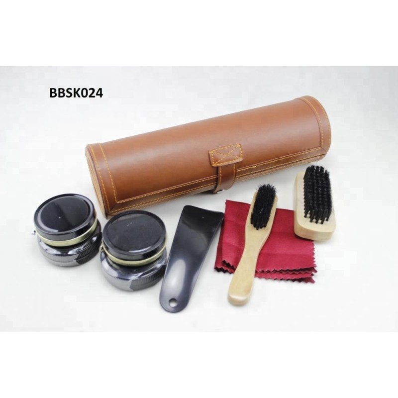 Shoe Horn Set - Brush Polish Tools Bag