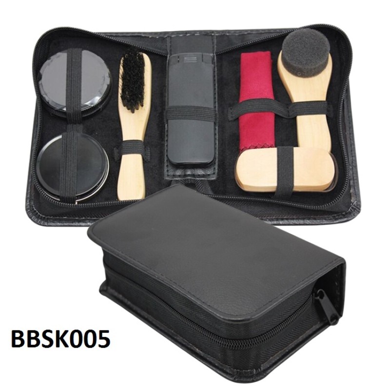 Leather Shoe Kit - 5pcs Compact Shine Set