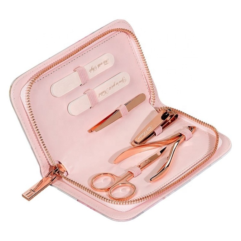 Pink Nail Care Kit - Salon Spa Treatment