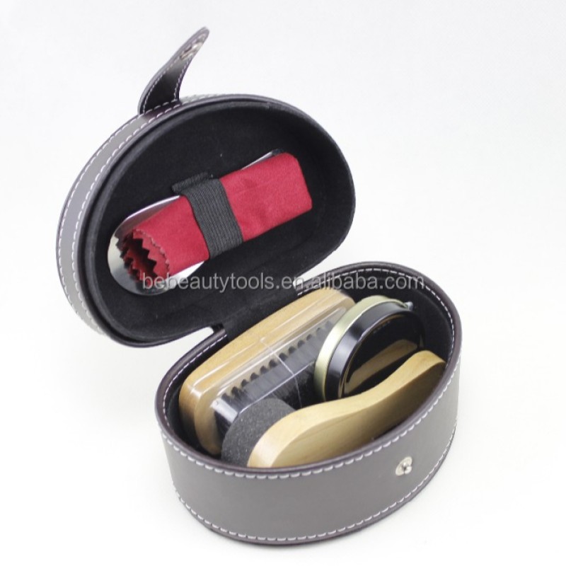 Shoe Shine Kit - Brown Polish Professional