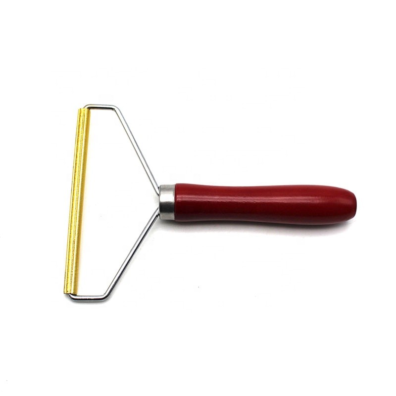 Wooden Lint Remover - Shining Handle Design