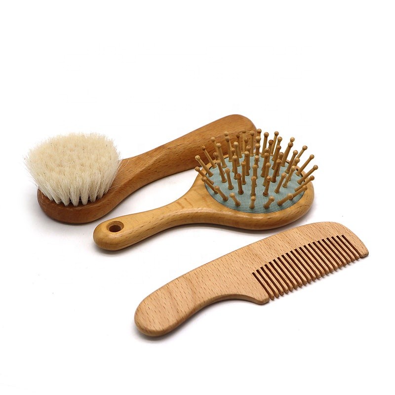 Wooden Baby Set - Soft Bristle Brush