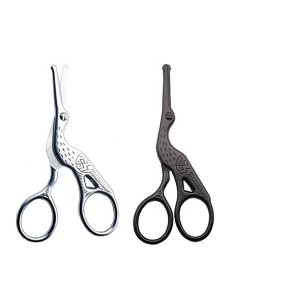 Beard Scissors - Black Silver Professional