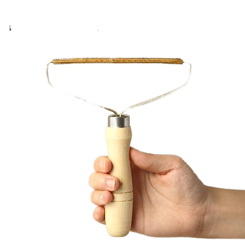 Hair Removal Brush - Wooden Handle Fur Tool