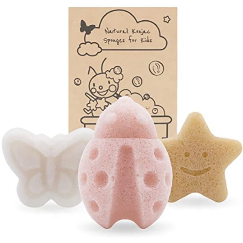 Baby Bath Sponge - Konjac Cute Shapes