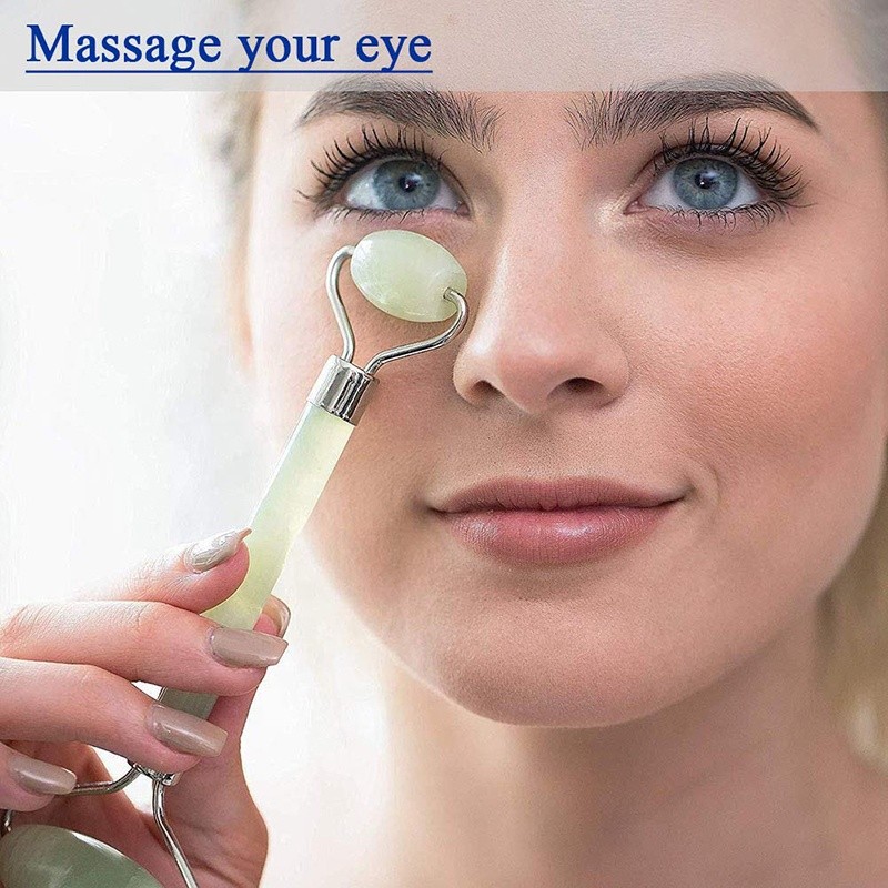 Jade Roller - Natural Stone Facial Massager