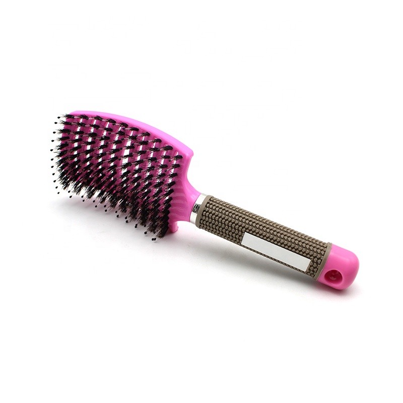 Hair Straightener Brush - Pink Professional