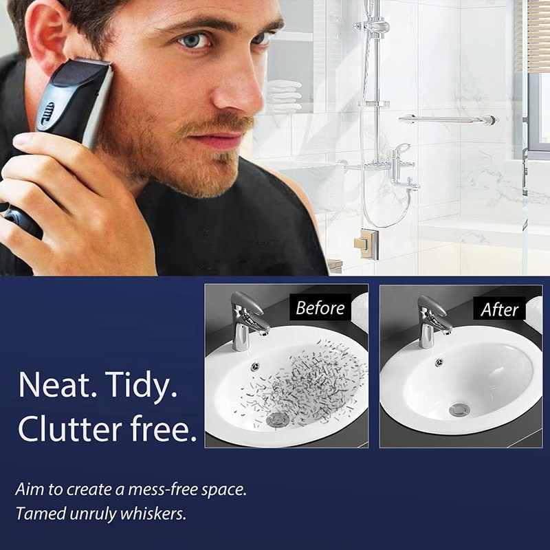 Shave Cape - Hair Catcher Suction Cups