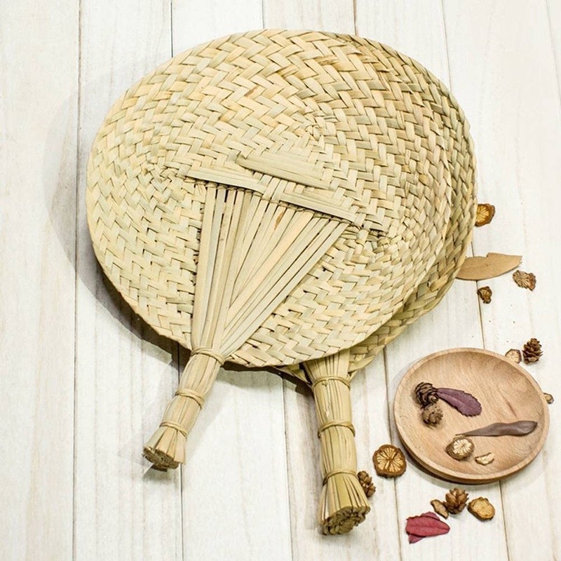 Cattail Leaf Fan - Handcrafted Summer Cooler