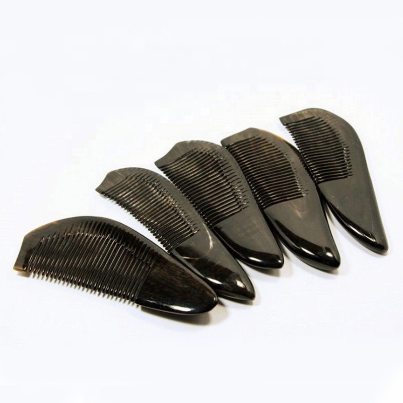 Horn Hair Comb - Buffalo Tooth Fine