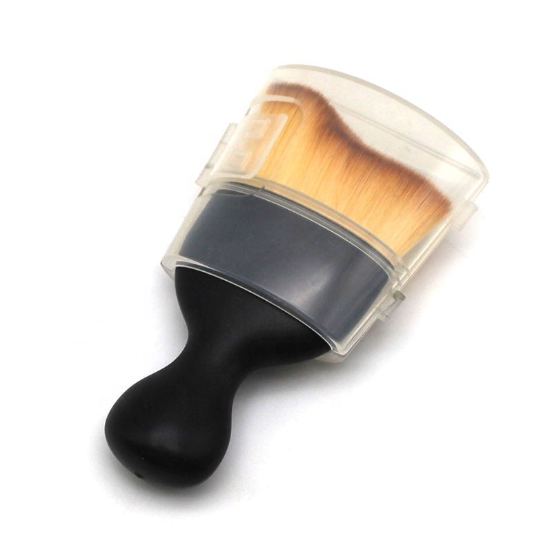 Compact Makeup Brush - Pocket Size Black ABS