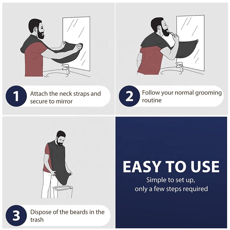 Beard Bib - Non-Stick Shaving Cape