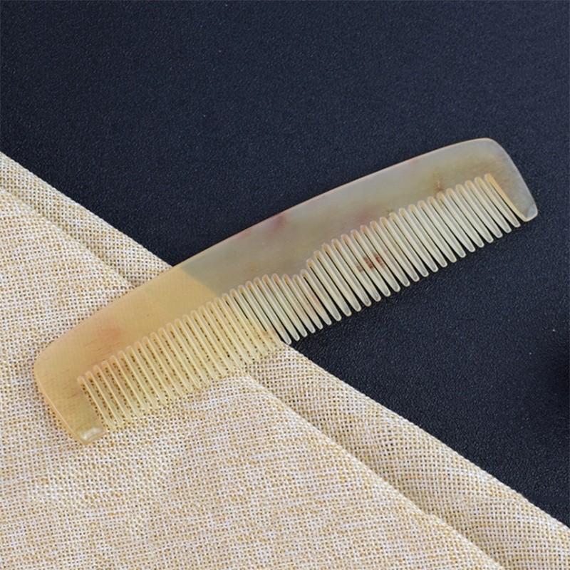 Massage Comb - Wide Fine Tooth Horn