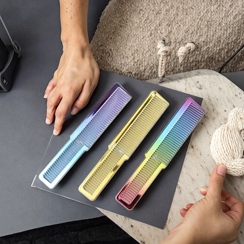 Plastic Comb - Compact Plated Straightener