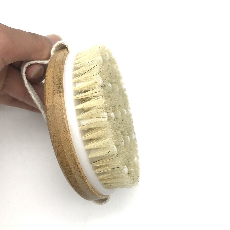 Body Scrub Brush - Bamboo Exfoliating Dry