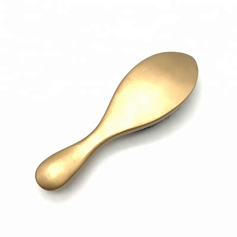 Wave Hair Brush - Golden Long Handle