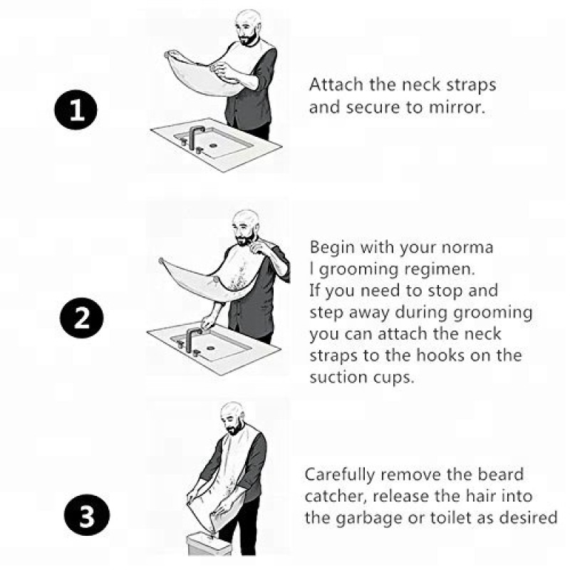 Hair Cape - Beard Clippings Catcher Bib