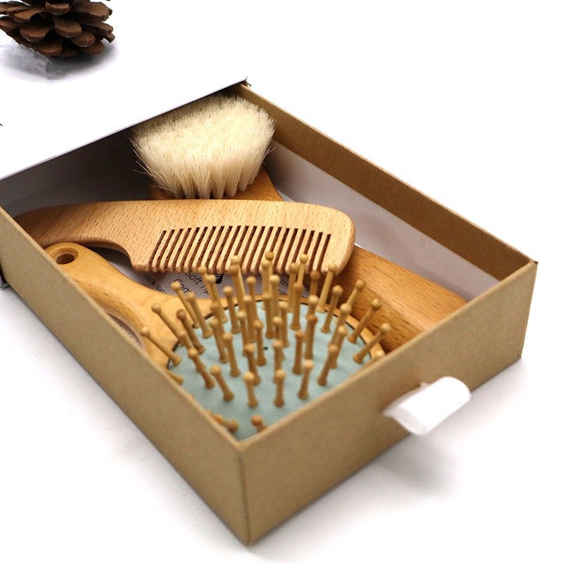 Wooden Baby Set - Soft Bristle Brush