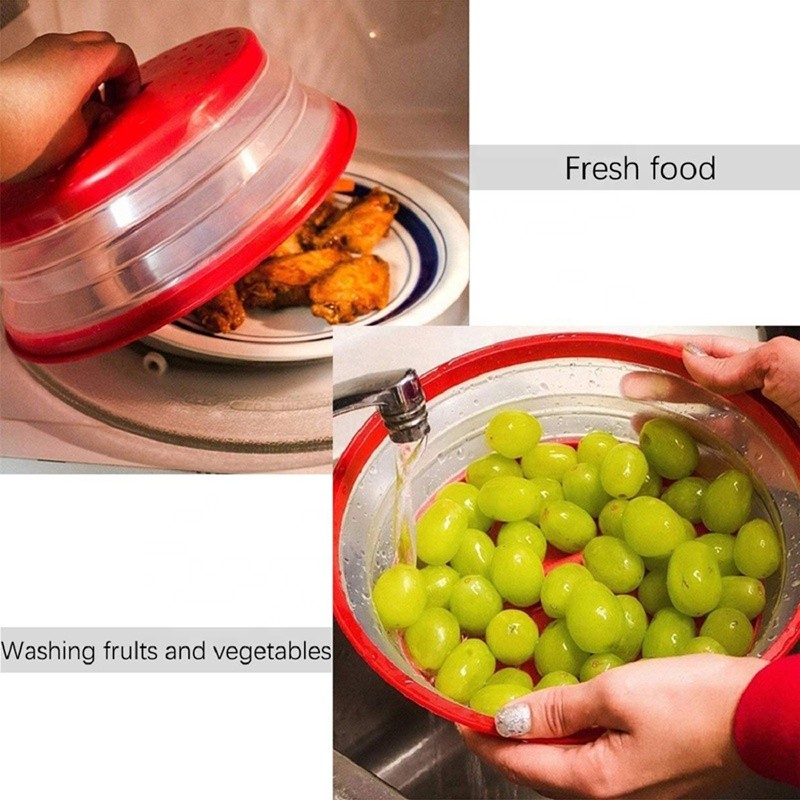 Silicone Food Cover - Microwave Splatter Proof