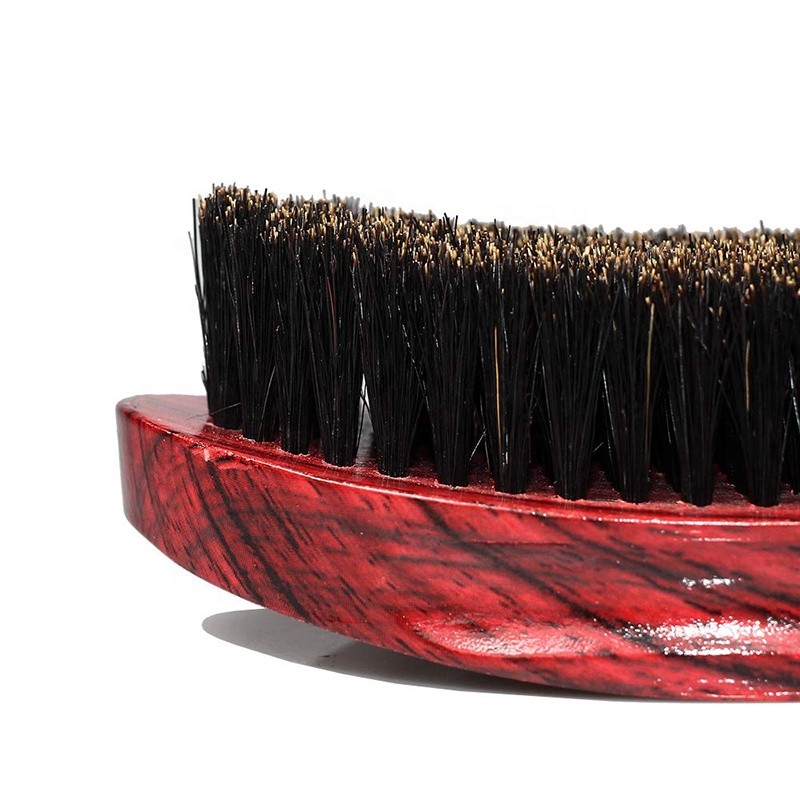 Detangling Brush - Red Wood Grain Custom