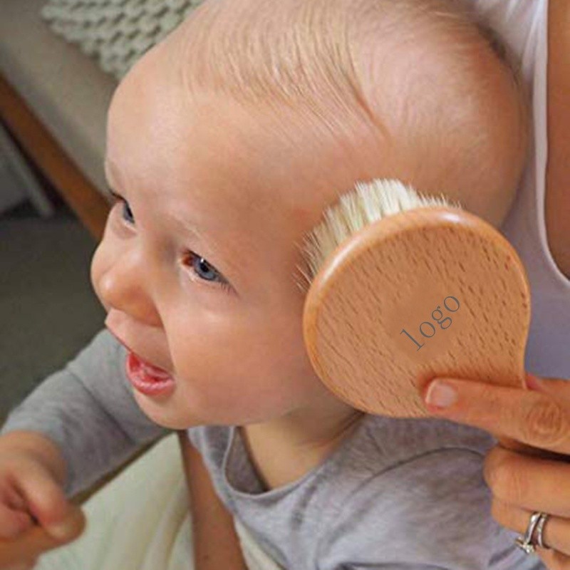 Baby Hair Brush - Wooden Comb Newborn Set