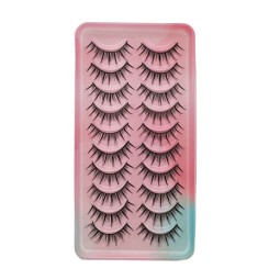 False Eyelashes - Natural Volume 10 Pairs