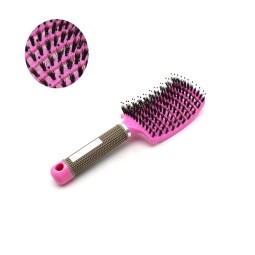 Hair Straightener Brush - Pink Professional