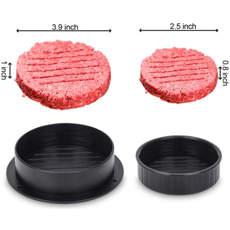 Stuffed Burger Press - 3 in 1 Adjustable Mold