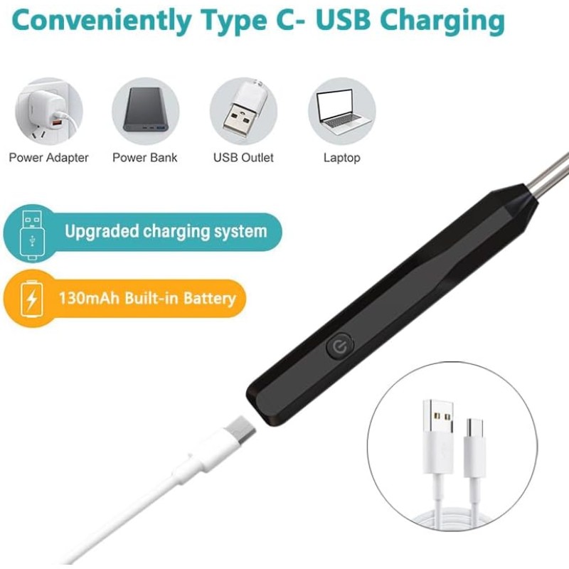 Otoscope Manufacturer - High-Definition with 6 LED Lights for IOS Android iPad