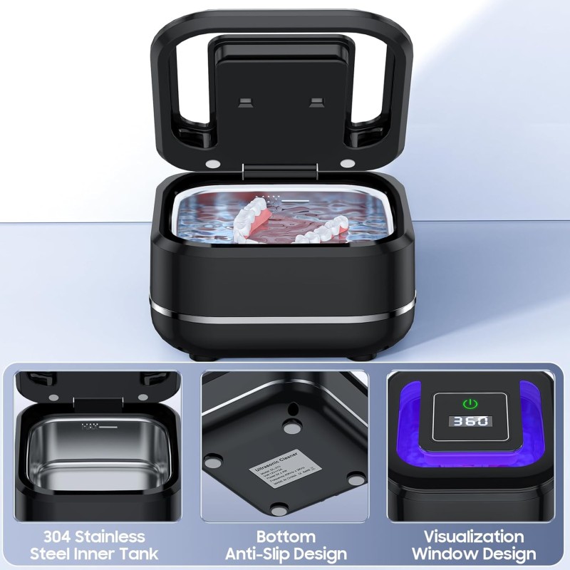 Ultrasonic UV Cleaner Manufacturer - Portable Sonic Pod for Denture OEM/ODM