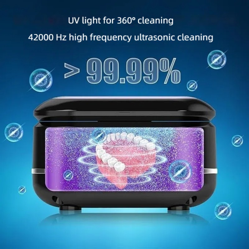 Ultrasonic Retainer Cleaner Manufacturer - UV Dental Cleaner for Dentures Aligner Mouth Guard